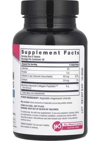 Neocell Grassfed Collagen Peptıde +Vıtamın C 6000 Mg 120 Tablets resmi