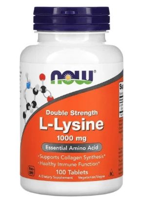 Now Foods L-Lysine 1,000 Mg 100 Tablet. USA resmi